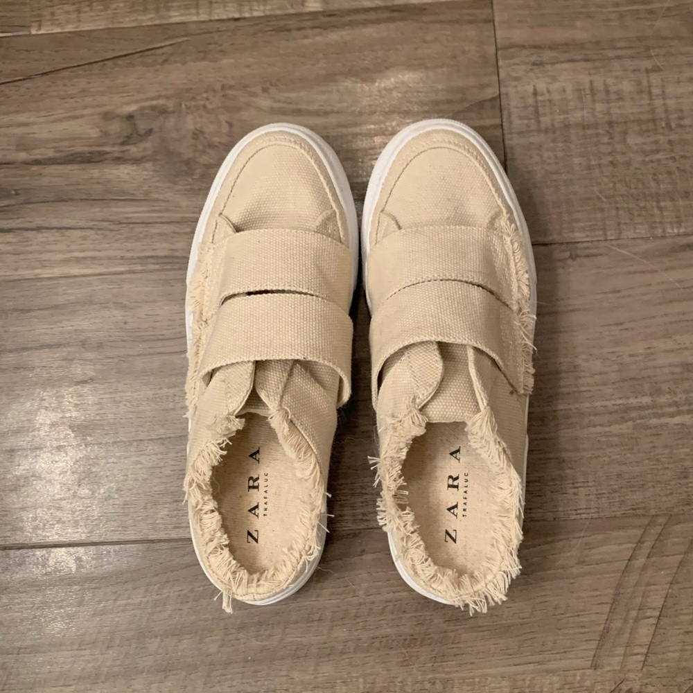 Zara Beige Slip Ons